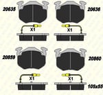 FREN BALATASI ÖN RENAULT CLİO - EXPRESS - R5 FİŞLİ 20635 180 05 ANS KD13