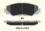 FREN BALATASI ÖN TOYOTA AURIS COROLLA RAV4 III IV URBAN VERSO YARIS 24336 175 04 ANS KD13 2433617504ANSKD13