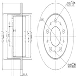FREN DISK ARKA DUZ 280-5 ( FIAT: DUCATO 04 -  / PEUGEOT: BOXER JUMPER 04 - ) 