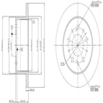 FREN DISK ARKA DUZ 280-5 ( FIAT: DUCATO 02 - / PEUGEOT: BOXER 02 -  / CITROEN: JUMPER 01 - 02) 1400 kg
