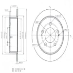 FREN DISK ARKA DUZ  290-5 ( SSANGYONG: ACTYON 2.0XDI KYRON REXTON 02 -)