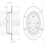 FREN DISK ARKA -(OPEL : ASTRA F 1992>1998 OPEL : VECTRA A 1988>1995   )