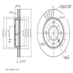 FREN DISK ON HAVA KANALLI 239,5-4-(FORD : ESCORT IV V 1990>1999 FORD : FIESTA 1996>   )