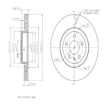 FREN DISK ON HAVA KANALLI 284-5-(FIAT : EGEA 1.3 MJT-1.6 MJT-1.4 16v-1.6 16v FIAT : 500L 1.6 MJT -1.4 2012>   )