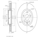 FREN DISK ON HAVA KANALLI 300-5 ( FORD: MONDEO IV 07 - 15 )  