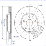 FREN DISK ON HAVA KANALLI 321-5 ( OPEL: INSIGNIA 08 -  )PERFORMANS