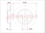 FREN DISKI ARKA  OPEL ASTRA K 15> 16 JANT 288MM