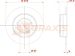 FREN DISKI ARKA C-CLASS W204 07>14 S204 07>14 C204 11>