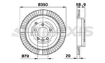 FREN DISKI ARKA DISCOVERY 3 05-09 DISCOVERY 4 10-16 RANGE ROVER SPORT 10-13 3.0-4.4
