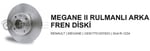 FREN DİSKİ ARKA MEGANE II 7701207823 SADECE RULMAN VAR