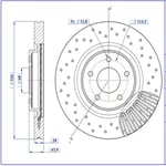 FREN DISKI ON [320 /28-26 MM] (NISSAN X-TRAIL 1.6 DCI 14-/ X-TRAIL 1.6 DIG 15-)PERFORMANS