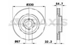 FREN DISKI ON 4-matic W166 15>19 C292 15>19 W251 06>12