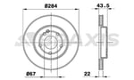 FREN DISKI ON C-CLASS W202 93>00 S202 96>01