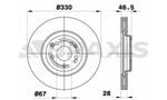 FREN DISKI ON PERFORMANS DELIKLI MERCEDES (AMG) W203 02>07 S203 02>07 C209 02>09 R171 04>11
