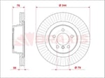 FREN DISKI ON RANGE ROVER 02-09 4.4 BENZIN