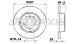 FREN DISKI ON RANGE ROVER 94-01 297mm