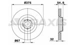 FREN DISKI ON X164 06>12 W164 07>11 W251 07>14