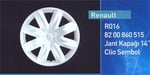 JANT KAPAĞI 14 JANT CLIO SYMBOL