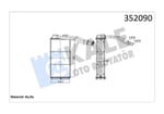KALORİFER FREELANDER 1.8 16V 2.0 TD4 97> JEF100150
