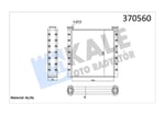KALORİFER RADYATÖRÜ CHEVROLET ONIX PRISMA SPIN BRA ZING AL/AL 144×160X26 AL/AL 144×160X26