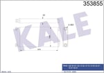 KALORİFER RADYATÖRÜ DAF DAF CF65 CF75 CF85 01<13 X F105 05=> FA/FAC/FAD/FAR/FAG/FAT/FT/FTG/FTS/FTT AL/BRZ 370×194×42