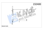 KALORİFER RADYATÖRÜ FORD TRUCKS 25.30-25.35 KALORİ FER AL/BRZ 400×164×42