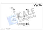 KALORİFER RADYATÖRÜ LAND ROVER 90 110 127 KALORİFER BORULU