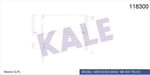 KALORİFER RADYATÖRÜ MERCEDES TRUCKS MB-800 KAMYON (MUSLUKLU) 2 SIRA AL+PL 450×157×40