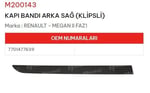 KAPI BANDI ARKA SAĞ KLİPSLİ MEGANE II