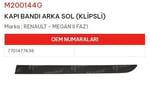KAPI BANDI ARKA SOL KLİPSLİ MEGANE II