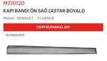 KAPI BANDI ÖN SAĞ ASTAR BOYALI FLUENCE