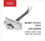 KAPI GERGISI ASTRA J ARKA 10> 13270612