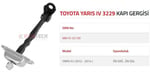 KAPI GERGİSİ YARIS IV ÖN 2012 2014