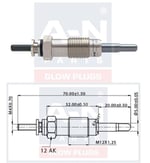 KIZDIRMA BUJİSİ 11V FIAT DUCATO MİNİBÜS/OTOBÜS 2.5 TDFIAT DUCATO PANELVAN/VAN 2.5 DFIAT DUCATO PLATFORM ŞASİ 2.5 D 7777837