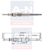 KIZDIRMA BUJİSİ ECO 11V OPEL OMEGA 2.5 DTI 1214018 GN024 0100226362 GLP040 0250202103 DP32  Y507J B104 ET1-A-N-106 362