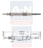 KIZDIRMA BUJİSİ ECO 11V OPEL VECRA-ASTRA-ZAFIRA-1.9 CDTI OPEL 1.9 CDTI 1214040 GN041 0100226436 GLP007 0250202036 DP36 Y534J CE803 ET1-A-N-103 436