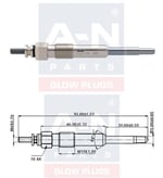KIZDIRMA BUJİSİ ECO 11V TOYOTA COROLLA Compact 1.9 D TOYOTA COROLLA Wagon 1.9 D SU00100351 GN016 0100226371 GLP004 0250202020 DP10  Y503J B087 ET1-A-N-090 371