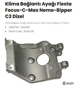 KLİMA BAGLANTI AYAGI FIESTA FOCUS C-MAX NEMO BIPPER C3 DIZEL 6453-NS