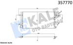 KLİMA RADYATÖRÜ AUDI A4 / A5 / A6 / A7 / Q5 AL/BRZ KURUTUCULU