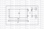 KLIMA RADYATORU FIAT DOBLO 10> COMBO 12> 1.3 DMTJ 1.6 DMTJ 2.0 DMTJ (669x293x16)