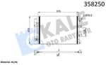 KLİMA RADYATÖRÜ FORD C-MAX II GRAND C-MAX 1.0 ECOB OOST 12<19 FOCUS III 1.0 ECOBOOST 1.6TDCI 10=> KURUTUCU İLE BRAZING AL/AL 550×400×16 AL/AL