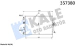KLİMA RADYATÖRÜ FORD FOCUS III 11<15 C-MAX II GRAN D C-MAX 10=> 1.0 ECOBOOST 1.5/1.6TDCI TRANSIT CONNECT TOURNEO CONNECT 1.5/1.6TDCI 13=> KUGA II 1.5TDCI 12=> KURUTUCU İLE BRAZING AL/AL 551×399×16 AL/AL