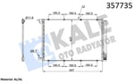 KLİMA RADYATÖRÜ MERCEDES BENZ C-CLASS W205,C205,S2 05 14=> CLS C257 18=> E-CLASS W213,S213 16=> S-CLASS W222,V222,X222 13=> A217,C217 14=> V-CLASS VITO W447 19=> KURUTUCUSUZ BRAZING AL/AL 641×457×12 AL/AL