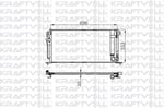 KLIMA RADYATORU MITSUBISHI LANCER 03>07 (675×334,4×16)