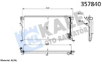 KLİMA RADYATÖRÜ MITSUBISHI LANCER VII 1.3 1.6 2.0 03<13 EVO IX-VII-VIII CT9A 05<07 KURUTUCUSUZ BRAZING AL/AL 677×328×16 AL/AL