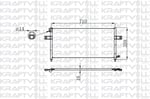 KLIMA RADYATORU NISSAN PICKUP D22 98-> 710×328×20