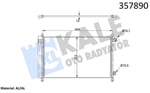 KLİMA RADYATÖRÜ NISSAN X-TRAIL 2.5 ALL MODE 2.5 4×4İ 13=> KURUTUCU İLE BRAZING AL/AL 678×413×12 AL/AL