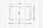 KLIMA RADYATORU(KONDANSER) C4-P307 TU5JP4(1,6 16V)-ET3J4(1,4 16V) (01-06)  BERLINGO III-PARTNER TEPE