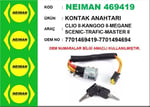 KONTAK ANAHTARI CLIO II-KANGOO II-MEGANE SCENIC-TRAFIC-MASTER II