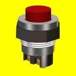 METAL BUTON KIRMIZI 
